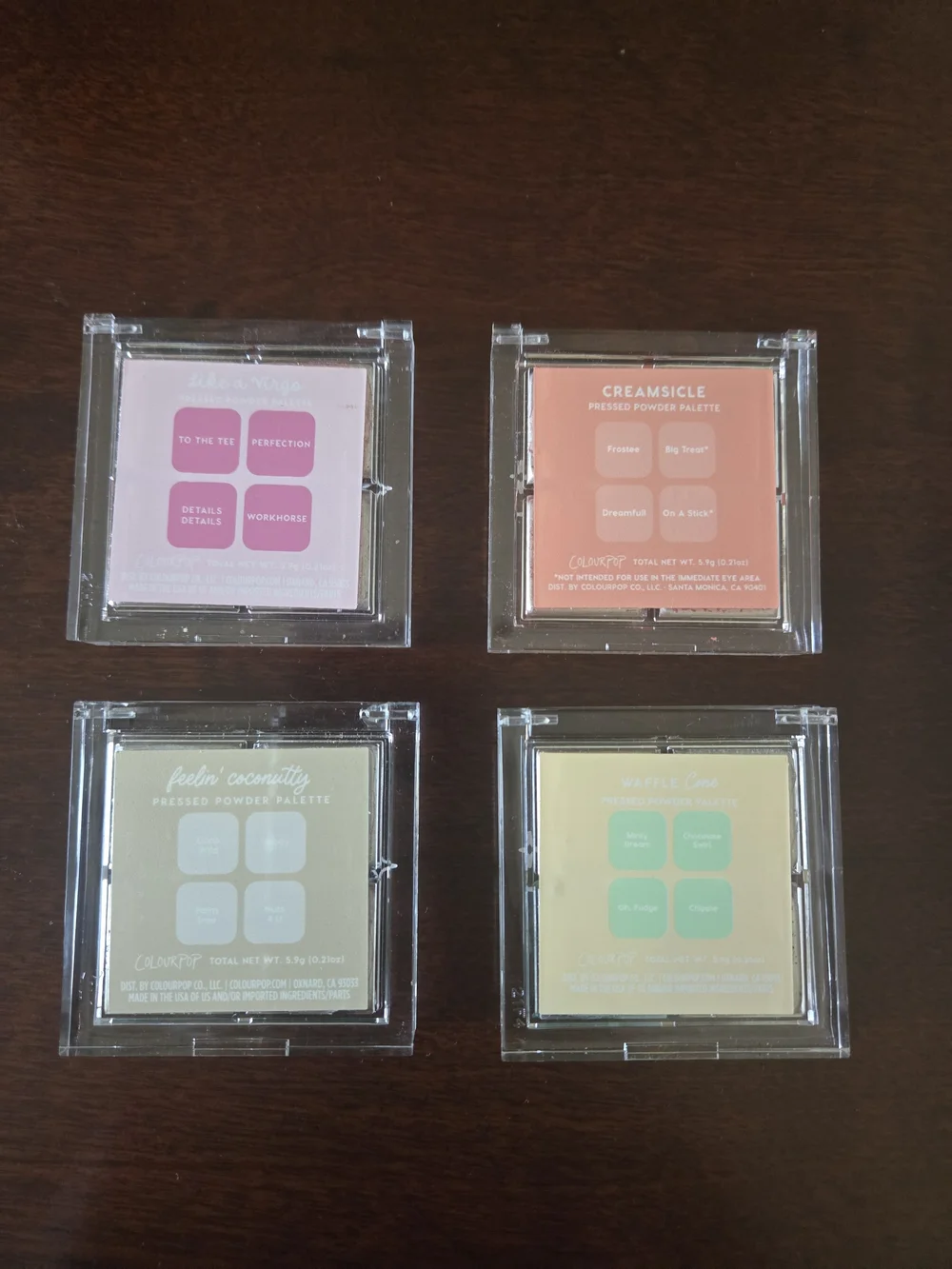 ColourPop 4 Pan Palette Bundle